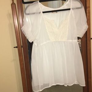 White sheer babydoll